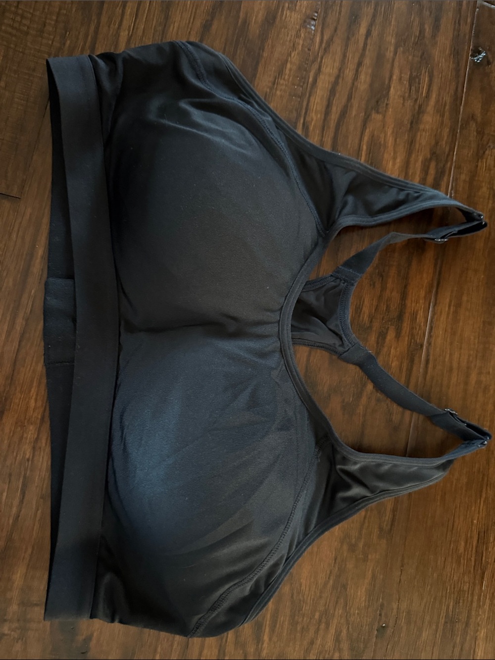 Comfort Support Black Wireless Sports Bra